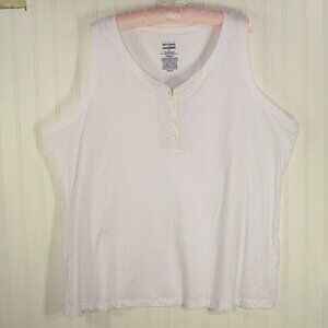 Basic Editions Woman *Tank Top, Lase, 2X
